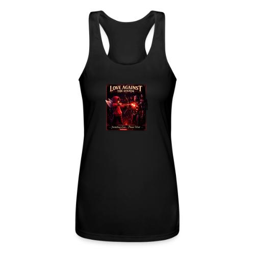 Love Against The System – Cyberpunk Art - Women’s Performance Racerback Tank Top
