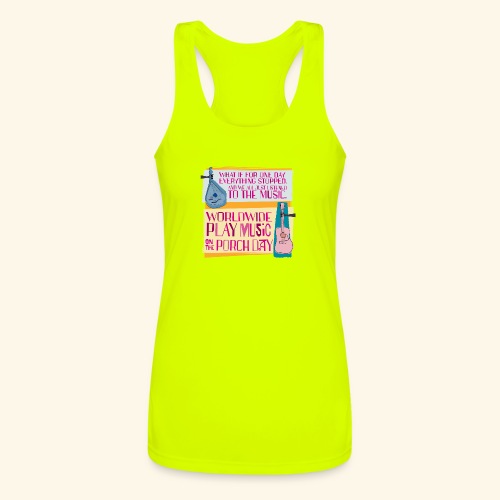 Play Music on the Porch Day 2023 - Women’s Performance Racerback Tank Top