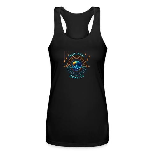 Acoustic Gravity Earth - Women’s Performance Racerback Tank Top