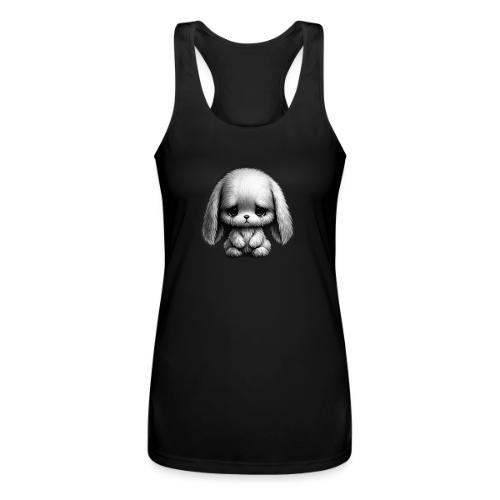 Sad Puppy Meme with Puppy Standing - Women’s Performance Racerback Tank Top