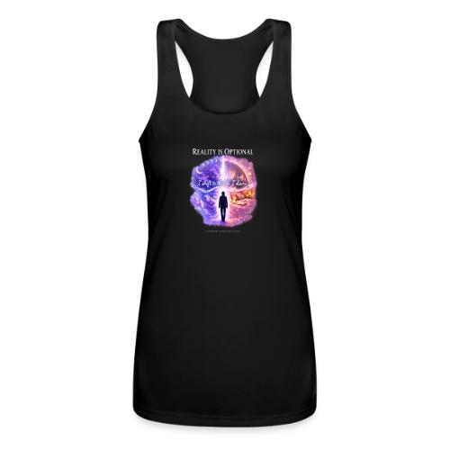 Reality Is Optional Cosmic Reality Shifting Portal - Women’s Performance Racerback Tank Top