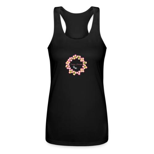 Traveling Herbalista Design pink - Women’s Performance Racerback Tank Top