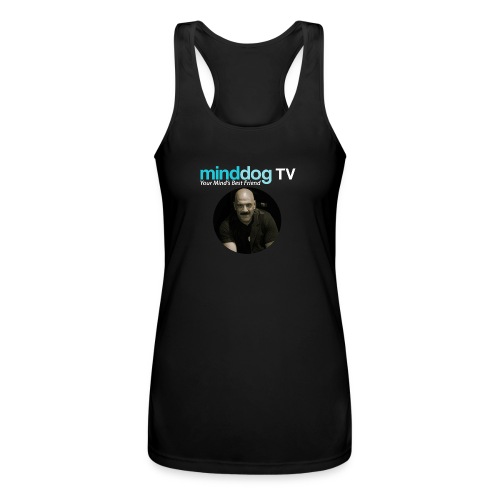 MinddogTV Logo - Women’s Performance Racerback Tank Top
