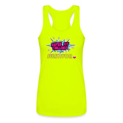 SUPER FIT CHALLENGE SURVIVOR - Women’s Performance Racerback Tank Top