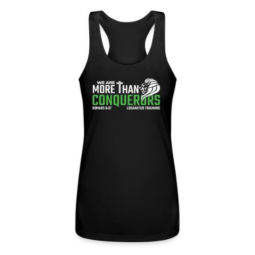 More Than Conquerors...VICTORIOUS - Women’s Performance Racerback Tank Top