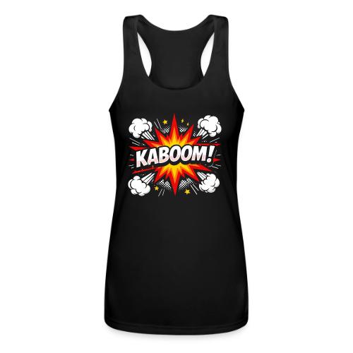 Kaboom Comic Explosion - Women’s Performance Racerback Tank Top
