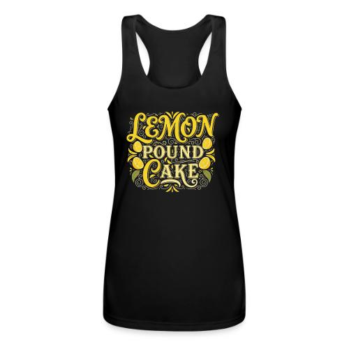Lemon Pound Cake Vintage Flourish - Women’s Performance Racerback Tank Top