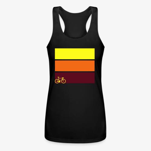 tricolor with bicycle - Women’s Performance Racerback Tank Top