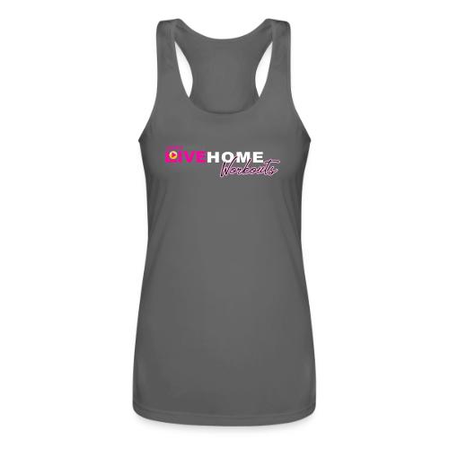 JANIS SAFFELL LIVE HOME WORKOUTS - Women’s Performance Racerback Tank Top