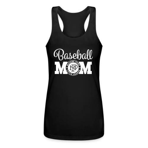 MPLL Baseball Mom Graphic White - Women’s Performance Racerback Tank Top