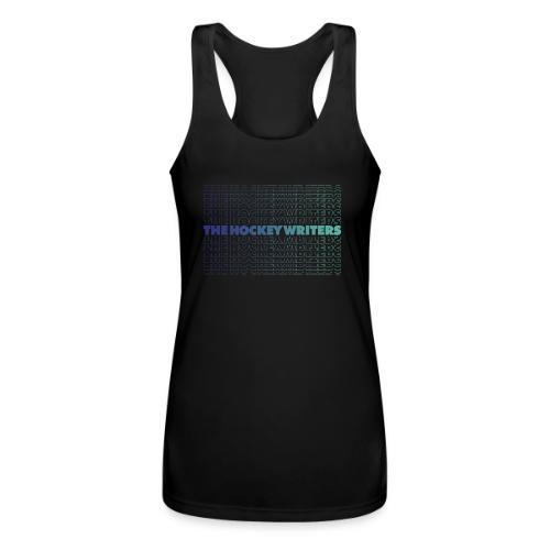 The Hockey Writers Blue Fade - Women’s Performance Racerback Tank Top
