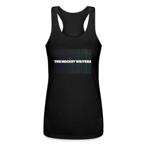 The Hockey Writers White Fade - Women’s Performance Racerback Tank Top