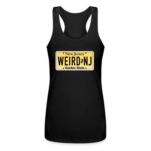 WNJ License Plate T Shirt - Women’s Performance Racerback Tank Top