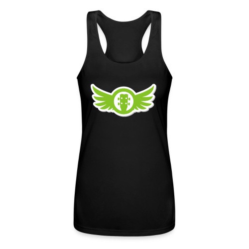 Ukulele Gives You Wings (Green) - Women’s Performance Racerback Tank Top
