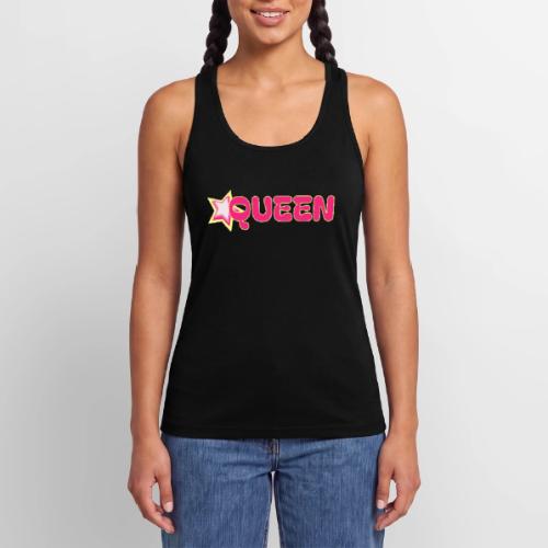 queen high resolution logo transparent 1 - Women’s Performance Racerback Tank Top