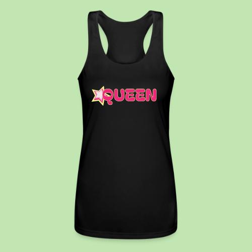 queen high resolution logo transparent 1 - Women’s Performance Racerback Tank Top