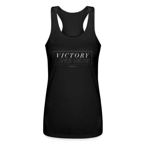 victory shirt 2019 white - Women’s Performance Racerback Tank Top