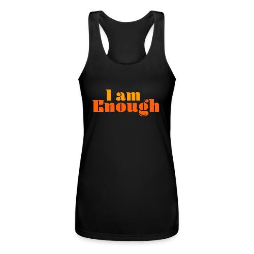 I Am Enough – Self-Love Affirmation Typography - Women’s Performance Racerback Tank Top