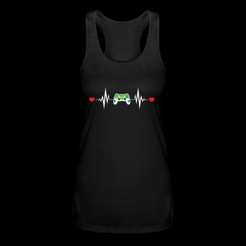 Gaming Heartbeat Controller - Women’s Performance Racerback Tank Top
