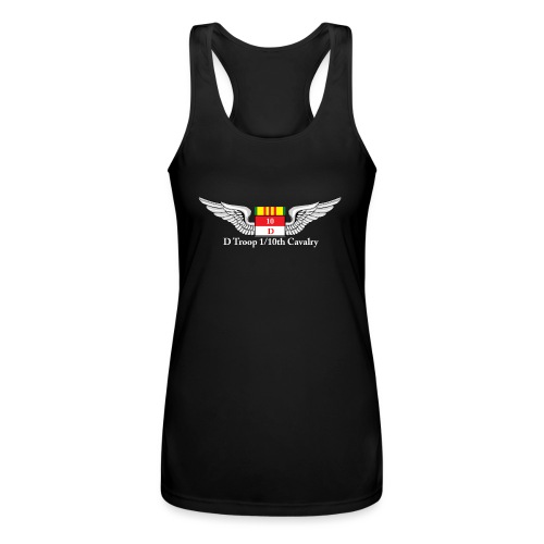 D Troop Wings and Position Mug WHITE SCOUTS - Women’s Performance Racerback Tank Top