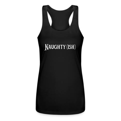 Naughtyish White - Women’s Performance Racerback Tank Top