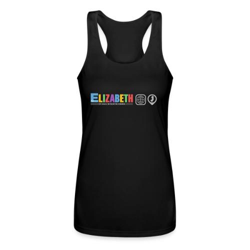 Elizabeth It All Starts Here Logo Traveler NJ - Women’s Performance Racerback Tank Top