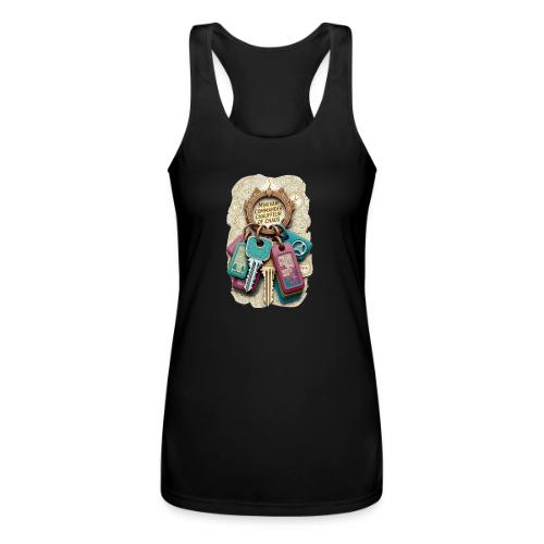 Minivan Commander T Shirt, Chauffeur of Chaos Mug - Women’s Performance Racerback Tank Top