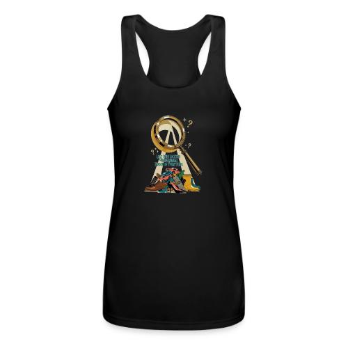 Lost Item Locator T Shirt, Professional Finder Mug - Women’s Performance Racerback Tank Top