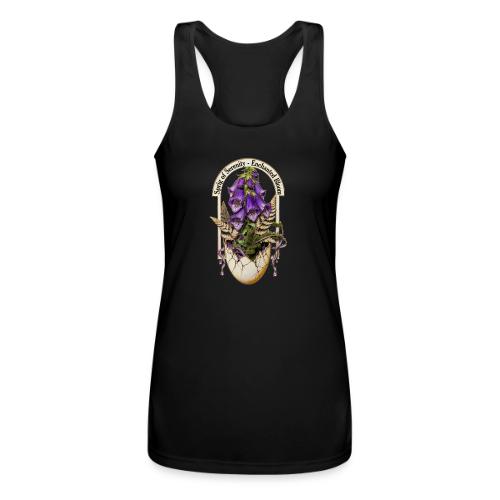 Spring Serenity Foxglove Tee, Easter Gift for wife - Women’s Performance Racerback Tank Top
