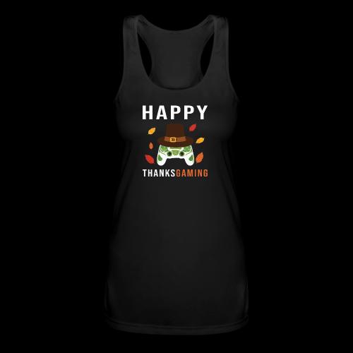 Happy ThanksGaming Pilgrim - Women’s Performance Racerback Tank Top