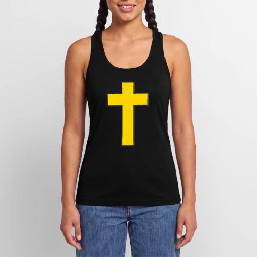 Kevlar Cross Shirt–Christian Strength and Protect - Women’s Performance Racerback Tank Top