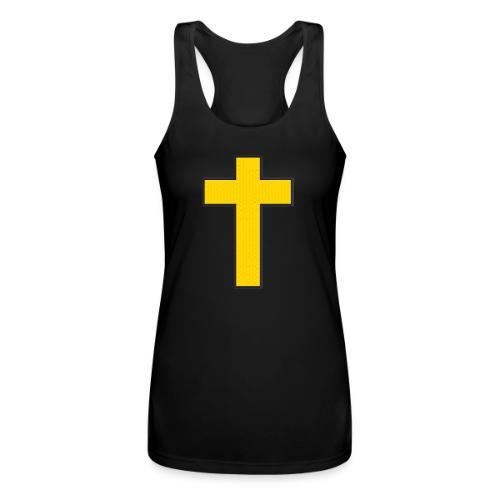 Kevlar Cross Shirt–Christian Strength and Protect - Women’s Performance Racerback Tank Top