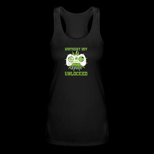 Birthday Boy: Level 11 Unlocked! - Women’s Performance Racerback Tank Top