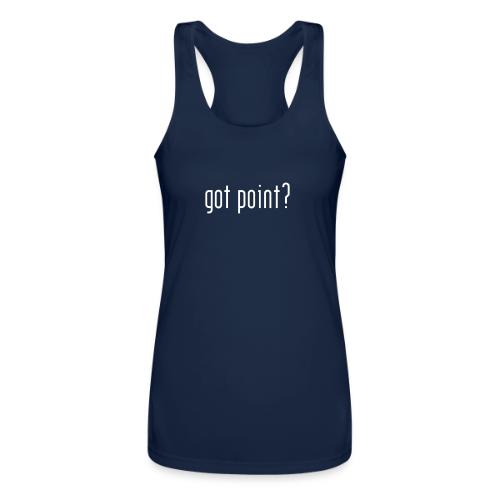 Got Point? (lower case) - Women’s Performance Racerback Tank Top