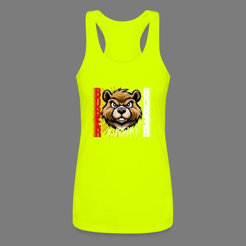 Bober Kurwa - Funny beaver design for animal lover - Women’s Performance Racerback Tank Top