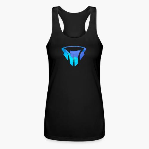 Blue Logo - Women’s Performance Racerback Tank Top