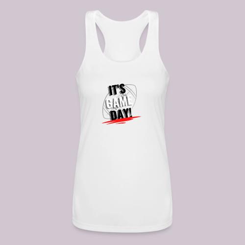 it s Game Day football - Women’s Performance Racerback Tank Top