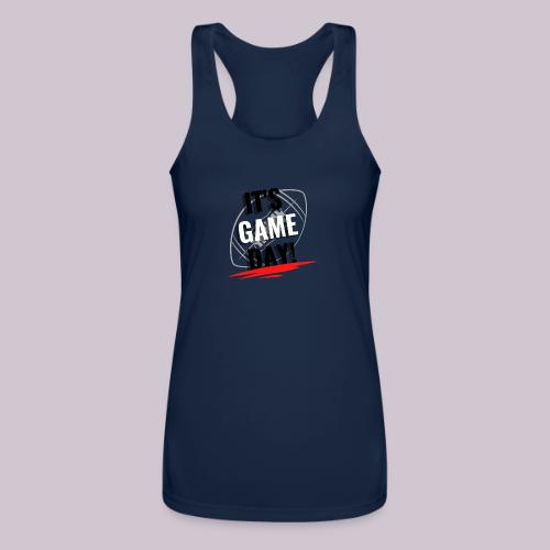 it s Game Day football - Women’s Performance Racerback Tank Top