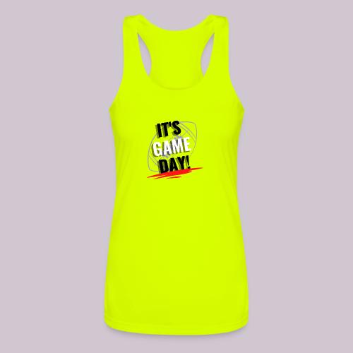 it s Game Day football - Women’s Performance Racerback Tank Top