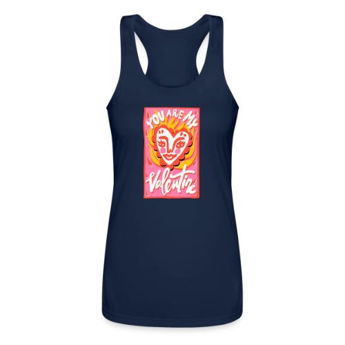 You are my Valentine - Women’s Performance Racerback Tank Top