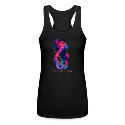 Forever Love-Vibrant Watercolor Mother-Child - Women’s Performance Racerback Tank Top