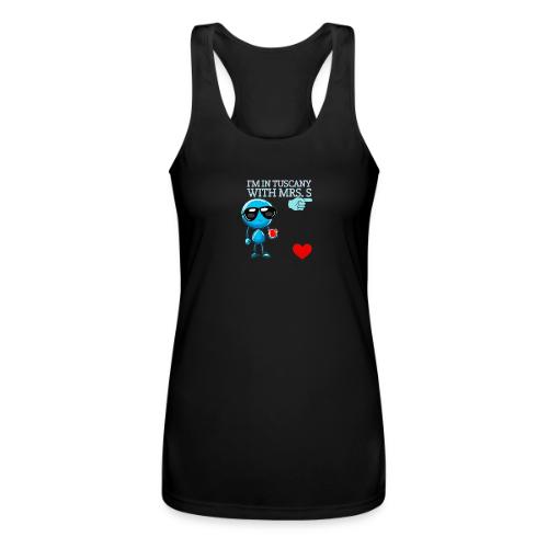 Smoon City_I'm in Tuscany with Mrs. S - Women’s Performance Racerback Tank Top