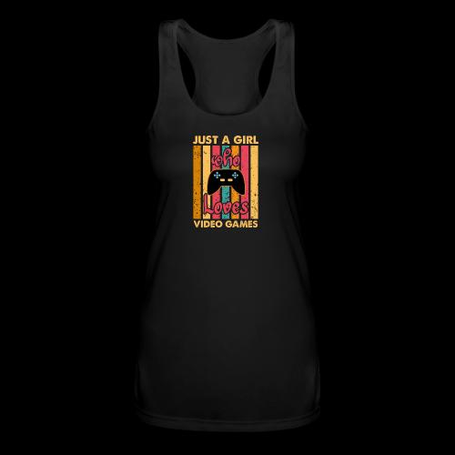 Just A Girl Who Loves Video Games - Women’s Performance Racerback Tank Top
