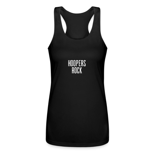 Hoopers Rock - White - Women’s Performance Racerback Tank Top