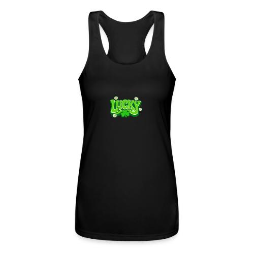 Lucky 70s Retro T-Shirt - Women’s Performance Racerback Tank Top