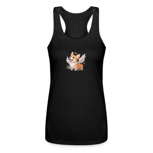 Angel Wings Corgi - Women’s Performance Racerback Tank Top