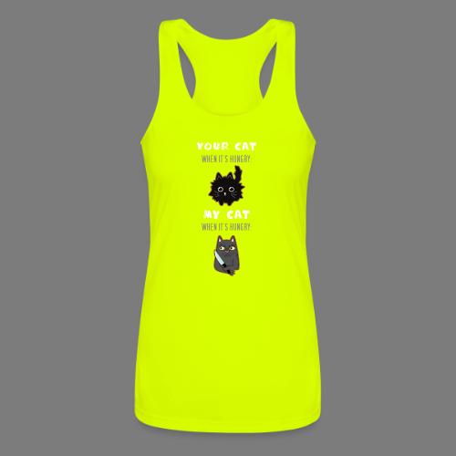 My Cat Funny Cat Design for Cat Lovers - Women’s Performance Racerback Tank Top
