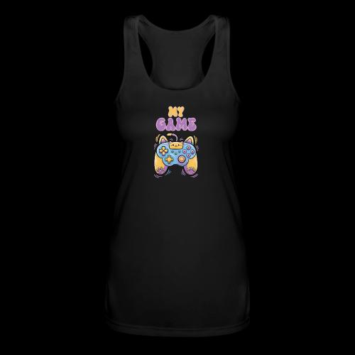 Kawaii Cat Controller - Women’s Performance Racerback Tank Top