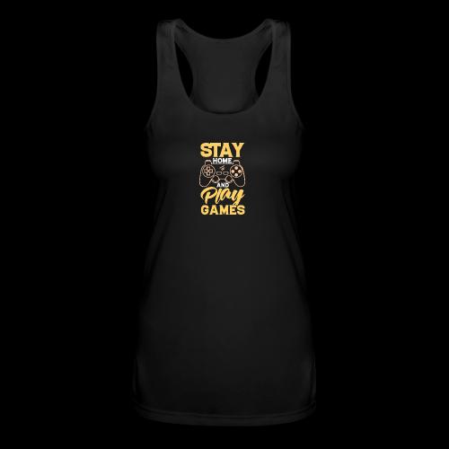 Stay & Play Games! - Women’s Performance Racerback Tank Top