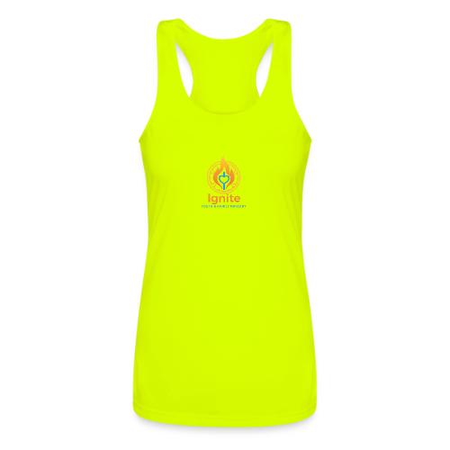 Ignite Youth and Family Logo - Women’s Performance Racerback Tank Top
